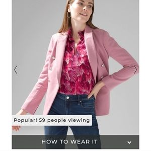 White House Black Market Melton Studio Blazer